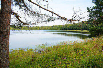 View of Svetloyar Lake in Nizhny Novgorod region, Russia
