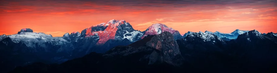 Photo sur Plexiglas Dolomites Dolomites sunrise