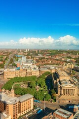 Liverpool skyline rooftop view