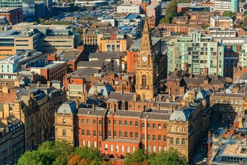 Liverpool skyline rooftop view