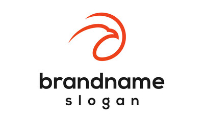 Simple eagle logo design vector