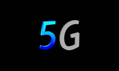 5G - 5th generation network art vector