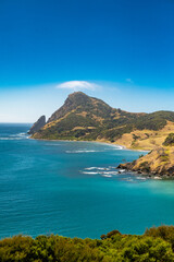 view of the sea and mountains