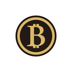 Obraz premium Bitcoin icon vector illustration symbol