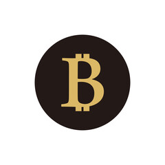 Bitcoin icon vector illustration symbol