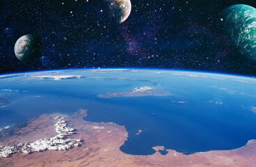 Beauty of galaxy , another world , stars in the universe. Elements of this image furnished by NASA.