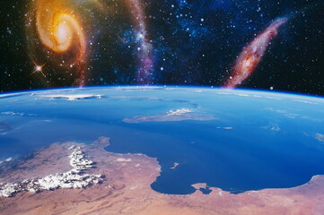 Beauty of galaxy , another world , stars in the universe. Elements of this image furnished by NASA.