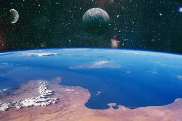 Beauty of galaxy , another world , stars in the universe. Elements of this image furnished by NASA.