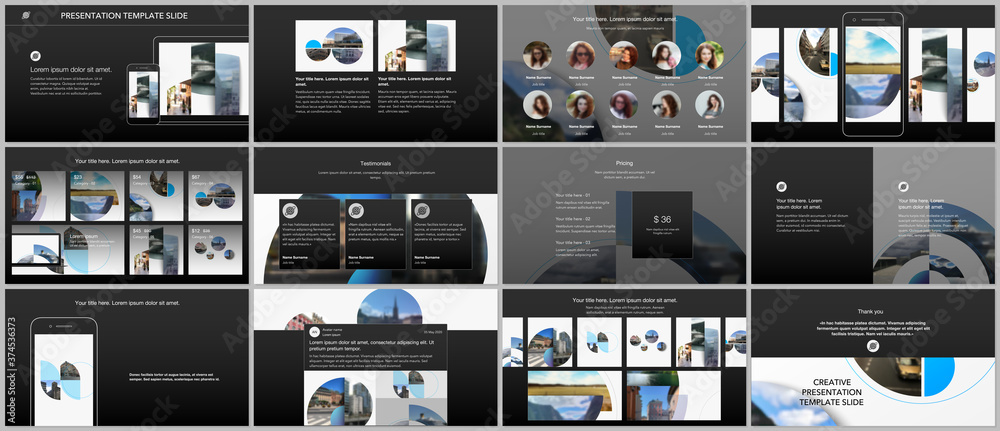 Canvas Prints presentation design vector templates, multipurpose template for presentation slide, flyer, brochure 