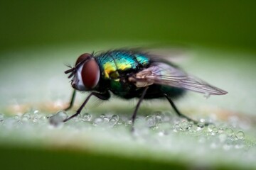 fly on leaf