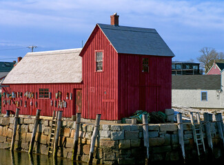 Motif No. 1 red fishing shack located at Rockport, Massachusetts - the most painted house in the world