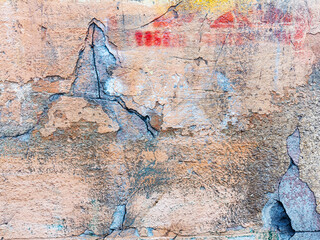 Background old cracked walls of the building for any of your design