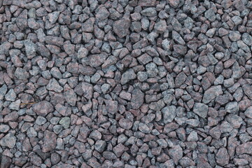 The structure of the gray-white natural gravel