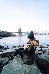 woman on the bridge