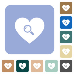 Dating rounded square flat icons