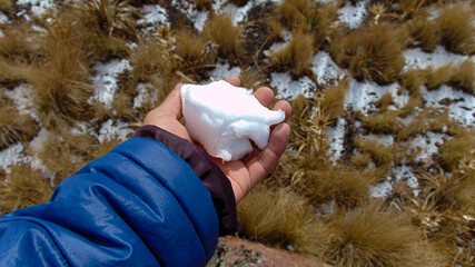 Nieve y turismo en el Nevado de Toluca, Mexico