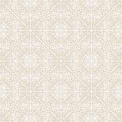 Damask wallpaper. Floral seamless pattern. Vector