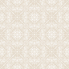 Damask wallpaper. Floral seamless pattern. Vector
