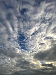 blue sky with clouds