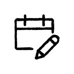 vector illustration hand drawn icon ofcalendar edit 1