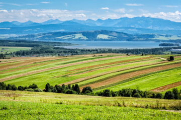 Orava water reservoir and Western Tatras from Rio de Klin, Slovakia