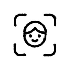 vector illustration hand drawn icon offace id 2