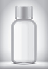 Plastic Bottle on background. 