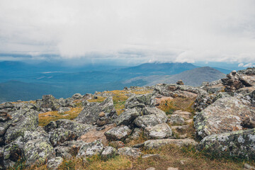 Mountain landscape Konzhakovskiy Kamen ural