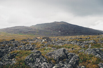 Mountain landscape Konzhakovskiy Kamen ural