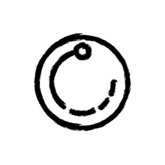 vector illustration hand drawn icon ofloading circle 2