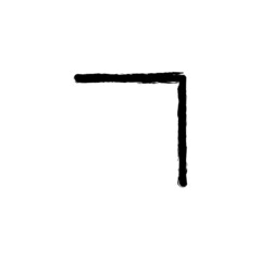 vector illustration hand drawn icon ofmove  top right