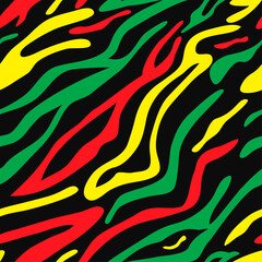 Zebra Skim Background Colors of Ethiopian Flag. Vector