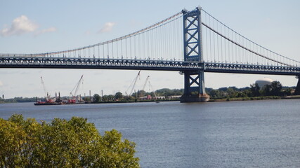 Cranes Beneath the Ben Franklin