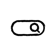 vector illustration hand drawn icon ofsearch bar 1