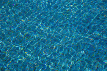close-up of pool water, background