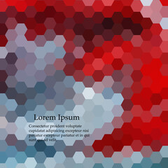 Bright colored hexagonal honeycomb abstract background. Vector abstract