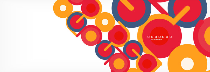 Circles and lines abstract background for covers, banners, flyers and posters and other templates