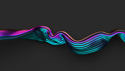 Abstract 3d render, futuristic background design, modern illustration