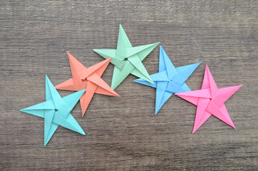 Origami stars