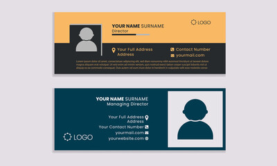 Flat and Modern Email Signature Templates