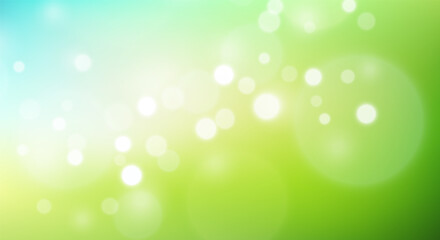 Fototapeta na wymiar Nature soft gradient background with bokeh effect. Blurred smooth backdrop. Abstract ecology concept. Vector illustration for your graphic design, banner, wallpapers, poster, card, website