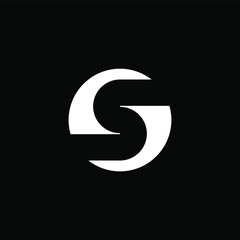 S Monogram, S in round shape logo