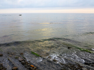 Beautiful scenery of the Black Sea coast near Novorossiysk, Russia