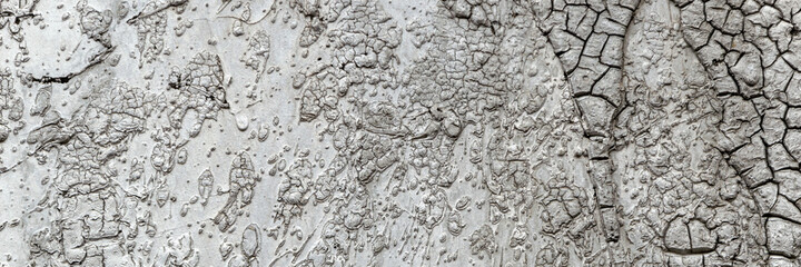 old metallic paint with cracks and weathered, close, soft focus