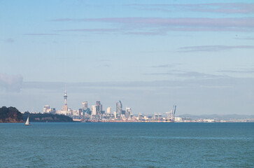 Auckland, New Zealand Skyline Summer during the Day