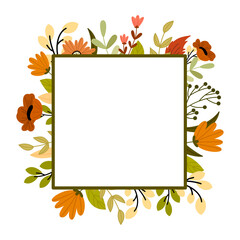 Fototapeta premium autumn leaves frame