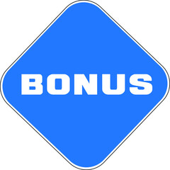 BONUS blue icon on white background.icon for website design, mobile app, ui. Vector Illustration
