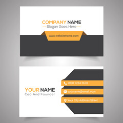 Modern business card design for corporate company