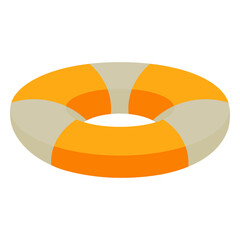 Obraz premium Lifebuoy on a white background