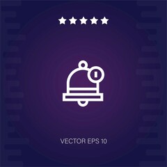 notification bell vector icon modern illustrator